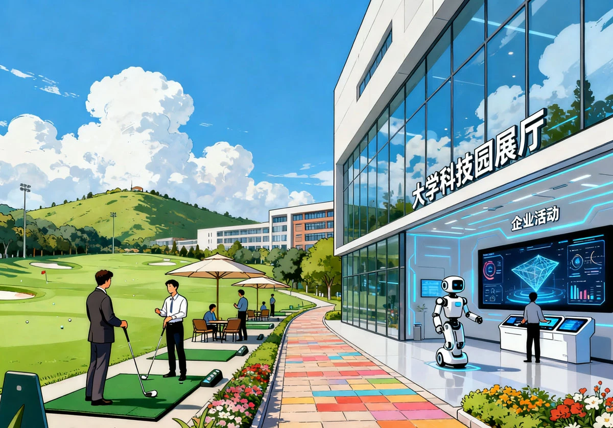 解锁校园特色场地新场景：高尔夫、科技园成企业活动热门选择